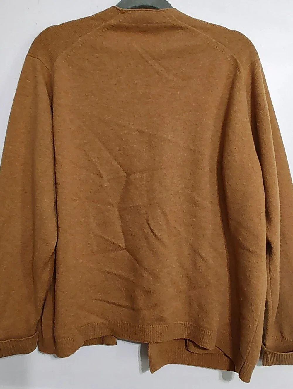 Vintage 60s Alan Paine 100% Lambswool Cardigan Mustard Yellow Sz 44 Kurt Cobain